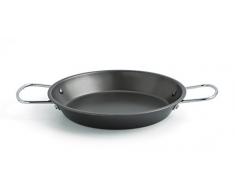 Quid Senia - Paellera En Acero De 38 Cm, 8 Raciones, Apta Para Horno e InducciÃ³n