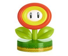 Paladone Super Mario Fire Flower 3D Icon Light BDP | Producto oficial coleccionable Nintendo | Idea de regalo único | Luz nocturna brillante o lámpara de escritorio | Funciona con 2 pilas AAA, Verde