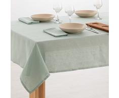 Belum | Mantel Antimanchas Lino 100% Aqua 100x150 cm | Mantel Mesa Rectangular Resinado | Mantel HidrÃ³fugo de Calidad en Varias Medidas | Manteles de Lino para Interior y Exterior