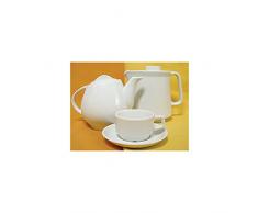 Lubiana Cafetera de Porcelana Blanca Hel CC. 600