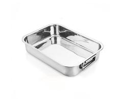 IPAC - Bandeja de Horno Cuadrada para lasaÃ±a (30 cm, Acero Inoxidable)