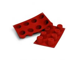SF050 Molde de Silicona Bordelais 8 cavidades, Color Terracota