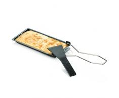 Boska Barbacoa de queso de acero inoxidable â Raclette sartén con espátula â para cocinar, hornear, asar â ArtÃculos de lista de boda pequeños electrodomésticos de cocina para hasta 4 personas