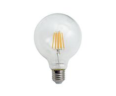 Onli LED-E27GLOBO/FIL Bombilla LED E27, 8 W, 9,5 x 13,8 cm
