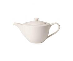 Villeroy & Boch For Me Tetera para 6 personas, 1,3 l, Porcelana Premium, Blanco