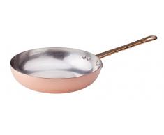 Unbekannt Cacerola de Cobre Martillado Estaño Mano con la manija de latón, de diámetro 240 mm cod.ALCM111M24