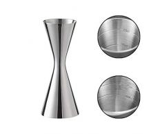 Vaso medidor para cÃ³cteles 304, de acero inoxidable, bÃ¡scula integrada, vaso medidor de cÃ³cteles Jigger Dual Spirit Measure Cup profesional, adecuado para bares y apartamentos (30/60 ml)