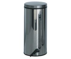 WESCO 127 534-41 - Papelera con Pedal, Acero Inoxidable