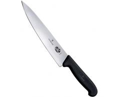 Victorinox KÃ¼chenbesteck Tranchiermesser Fibrox Cuchillo, Negro, estÃ¡ndar