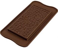 Unbekannt Silikomart 195932Â Chocolate Forma Love Choco Bar Chocolate Forma, Silicona, marrÃ³n, 11,7Â x 7,9Â x 11Â cm
