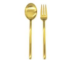 Mepra 108044110 - Cubertería especial unificada, color dorado, lote de 2 unidades