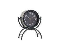 Reloj de Mesa de la Marca DKD Home Decor Cristal Negro Hierro (16 x 7.5 x 21 cm) (Referencia: S3026696)
