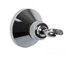 TATAY 3360201 - Soporte de ducha articulado rÃ³tula, PlÃ¡stico ABS con acabado cromado, 6.5 x 6.5 x 8.5