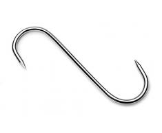 Lacor - 39048 - Set De 6 Ganchos Carniceros 18,5 cm 2 Punta Inox.