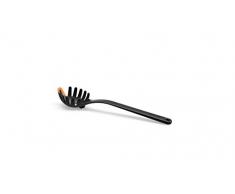 Fiskars 1027301 Cuchara para Pasta, 29 cm, PlÃ¡stico/Silicona, Functional Form, Negro/Naranja