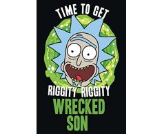 Rick and Morty Wrecked Son Maxi Póster, Papel, Multicolor, 61 x 91,5 cm