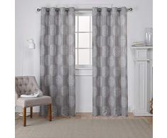 Exclusiva casa Cortinas Akola Cortina Panel par, Gris, 54Â x 108, 2Â Piezas