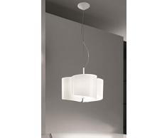 Selene - Lámpara de papel, 70 W, color blanco brillante