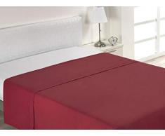 SABANALIA - Sábana Encimera Combina (Disponible en Varios tamaños y Colores), Cama 120-120 x 200, Rojo