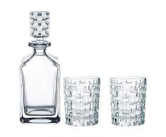 Spiegelau & Nachtmann Bossa Nova 101095 - Juego de whisky (3 piezas, decantador y 2 vasos de whisky, cristal)