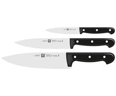 ZWILLING Set de cuchillos, 3 piezas, Cuchillo mechador, Cuchillo de cocina, Cuchillo para carne, Mango especial de acero inoxidable/plÃ¡stico, Twin Chef