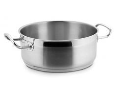 Lacor Cacerola sin Tapa, INOX, Plata, 36 cm