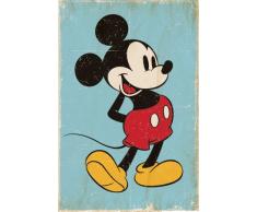 Disney Junior Mickey Mouse Póster de Retro, Multicolor