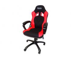 Sandberg 640-80 Silla de Gaming, Negro/Rojo