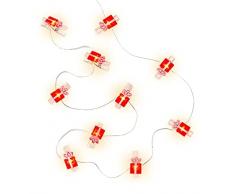 goobay 60249 Cadena de luces con 10 clips LED para fotos con pinzas de ropa / Clips LED para fotos Polaroid / Guirnalda de luces para fotos Polaroid para colgar / Clip para fotos Deco / Para 10 fotos