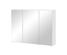 Schildmeyer Basic Armario con Espejo, Madera de ingenierÃa, Blanco, 100 cm
