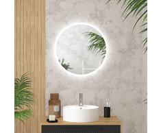 Espejo de baÃ±o con iluminaciÃ³n LED â Ã60 cm â GO LED