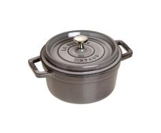 STAUB Cocotte Redonda, Hierro Fundido, Gris Grafito, 18 cm