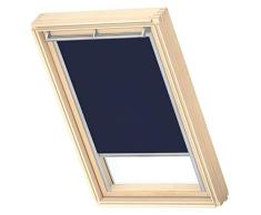 Original VELUX Cortina de Oscurecimiento para Ventanas de Techo C04 / 6, Azul con guÃ­a Lateral Gris