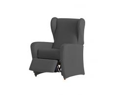 Eysa Ulises, Funda Elástica para sillón Relax C/11, Gris, 60-90 cm, 4 piezas