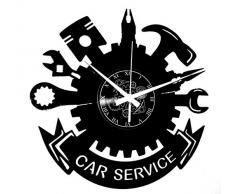 Reloj de pared de vinilo Vintage Handmade Amueblar Hogar Oficina ReparaciÃ³n Automotriz Servicio ReparaciÃ³n de AutomÃ³viles