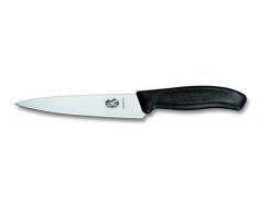 Victorinox Küchenmesser Swissclassic Tranchiermesser Normaler Schliff Cuchillo, Negro, 15 cm