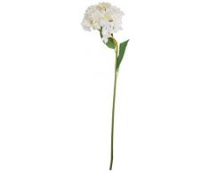 Better & Best Flor de Hortensia Artificial, Grande, Color Blanco, Tela/Plástico, 83x30x30 cm