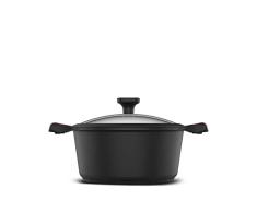 Taurus Great Moments Cazuela 24 - Cazuela de aluminio fundido. 24 cm diÃ¡metro. mango ergonÃ³mico. apta para todo tipo de fuegos. recubrimiento antiadherente. apta para lavavajillas. libre PFOA. negro