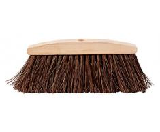 Eco, Chestnut 0002, Escoba de Fibra de Palma y Coccia Madera Natural, ecológica, 34 x 5 x 14 cm