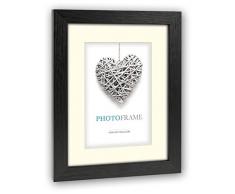 ZEP Regent - Marco de Fotos (Madera, 20,5 x 1,5 x 15,5 cm), Color Negro