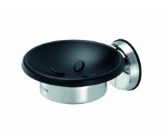 Brabantia Jabonera, Acero Inoxidable, Gris Brillante, 13,3 x 11,9 x 6,3 cm