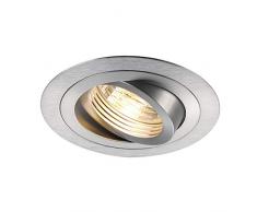 Slv Aluminio Fortimo Modulo SLM/Foco, luz de inundación, proyector Techo, luminaria empotrable led, iluminación de Interior / GU10 50 W