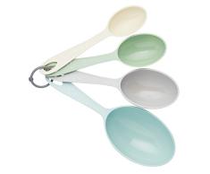 Colourworks Cucharas Medidoras de PlÃ¡stico - Colores Classics (Juego de 4)