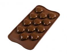 silikomart Molde de Silicona MY Love, marrón, 8 ml x 12 Tot. 96 ml