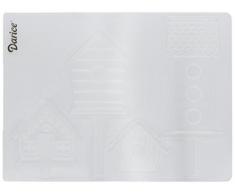 Darice Carpetas de estampación, Plantilla Poste con casita de pájaros, Plastic, 10,8 x 14,6 cm