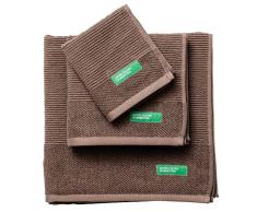 SET 3PCS TOALLA DE BAÃO (1PC 30X50CM + 1PC 50X90CM + 1PC 70X140CM) 450GSM 100% ALGODÃN MARRÃN TEVERE