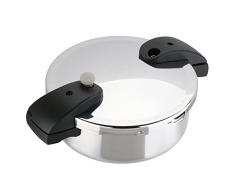 Sitram Olla a presiÃ³n, Acero Inoxidable, marrÃ³n Topo, 4 L