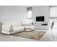 Italian Bed Linen - Funda de sofá Antideslizante Comfort con Chaise Longue DX