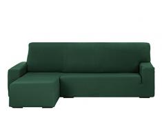 Martina Home Tunez Funda Sofá para Chaise Longue con Diseño Moderno, Tela, Verde Botella, Brazo izquierdo corto
