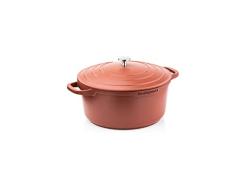 Westinghouse PERFORMANCE SERIES WCCC0095028OR - Olla grande con revestimiento de 28 cm, para inducciÃ³n, todo tipo de cocinas y horno, incluye soporte para mango, rojo,